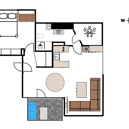 Seaview Loft With Private Balcony And Sauna Helsinki
